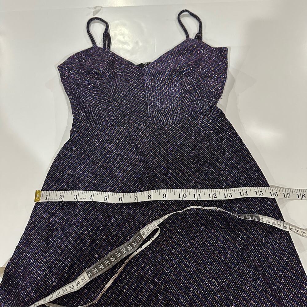 Cosmopolitan x Dress The Population Trista Metallic‎ Violet Multi Dress Size S - Picture 15 of 16